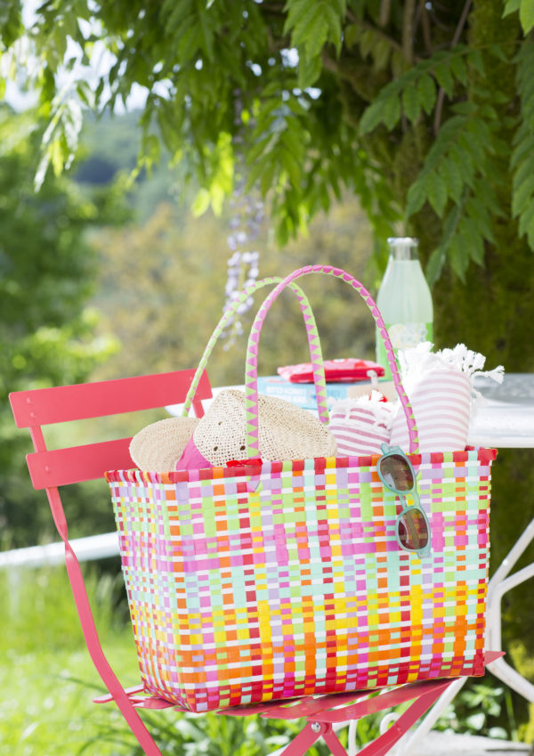 shopping basket Jolie colorful medium Overbeck and Friends