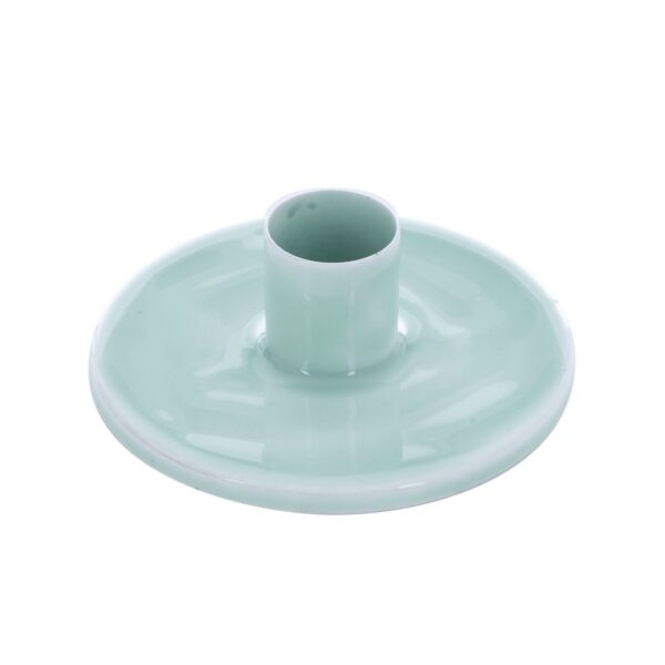 enameled candle holder Linnea aqua