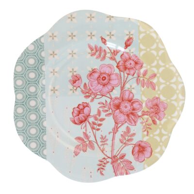 melamine plate Sunday-Rose, small