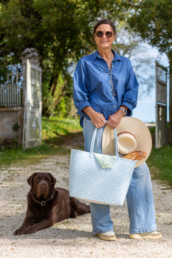 Wave Shopper XL, hellblau-weiss – Bild 4