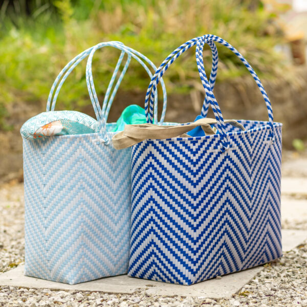 Wave Shopper XL, hellblau-weiss – Bild 6
