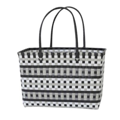 shopping basket Kara black-grey, medium