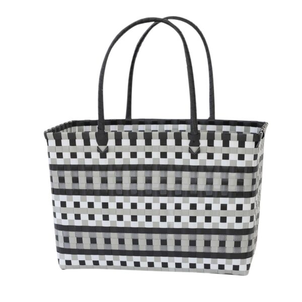 shopping basket Kara black-grey, medium