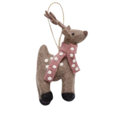 Felt Ornament Miss Elk