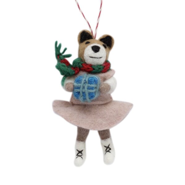 Felt Ornament Miss Bear