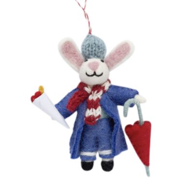 Felt Ornament Gentleman Mouse