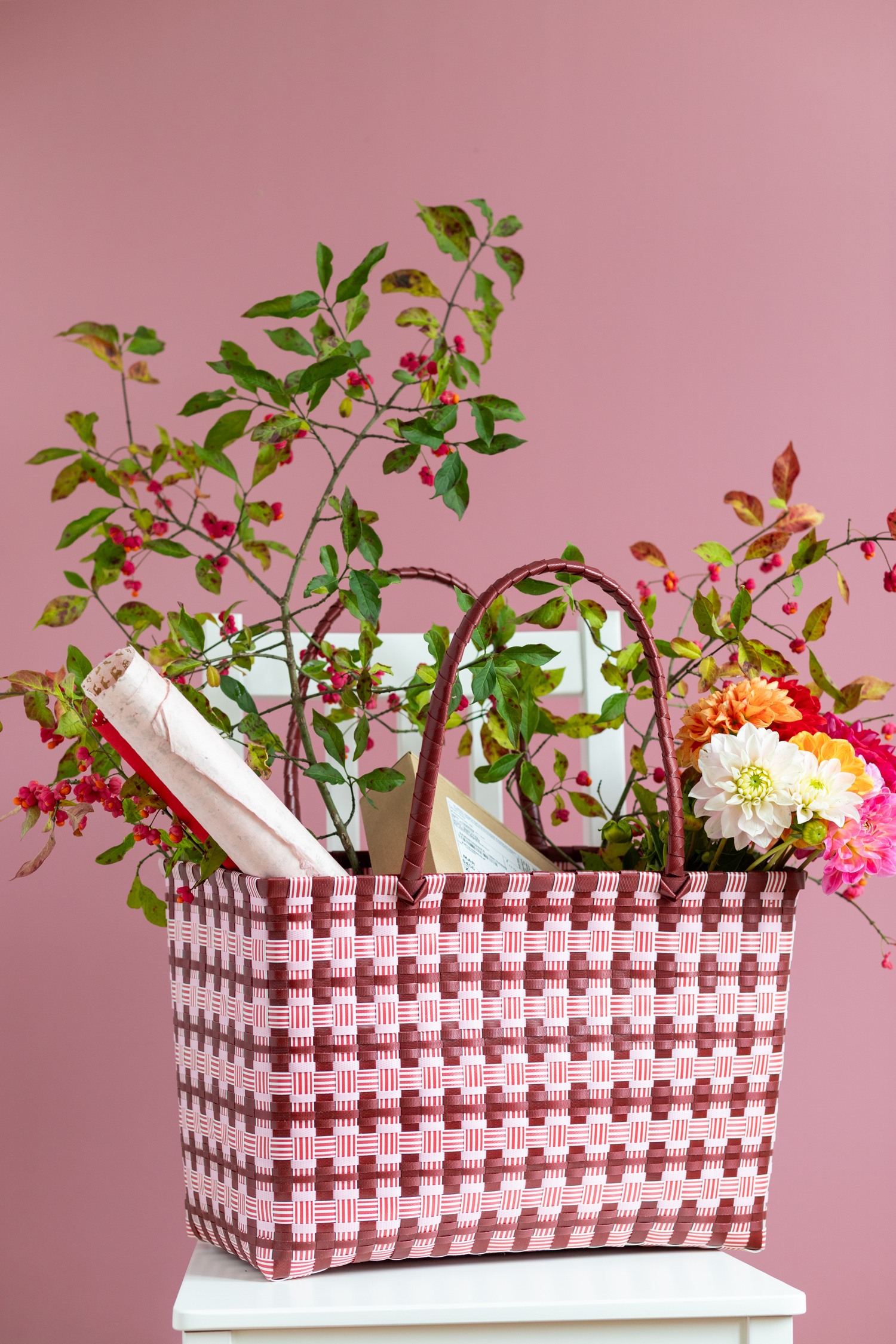 shopping basket Lilo burgundy, medium - Image 2