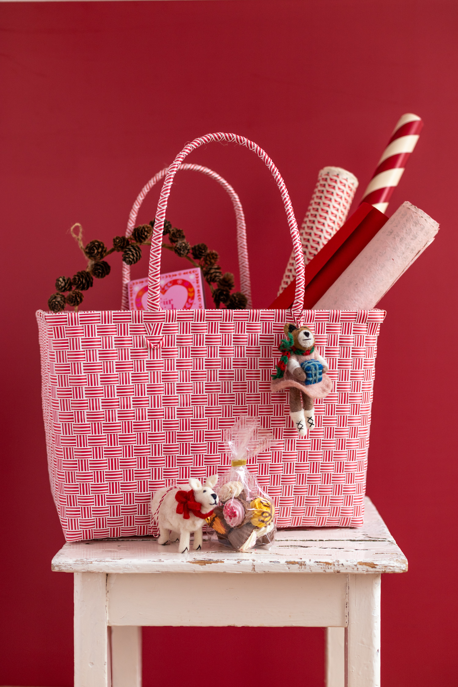 Markttasche Jess rot, medium – Bild 4