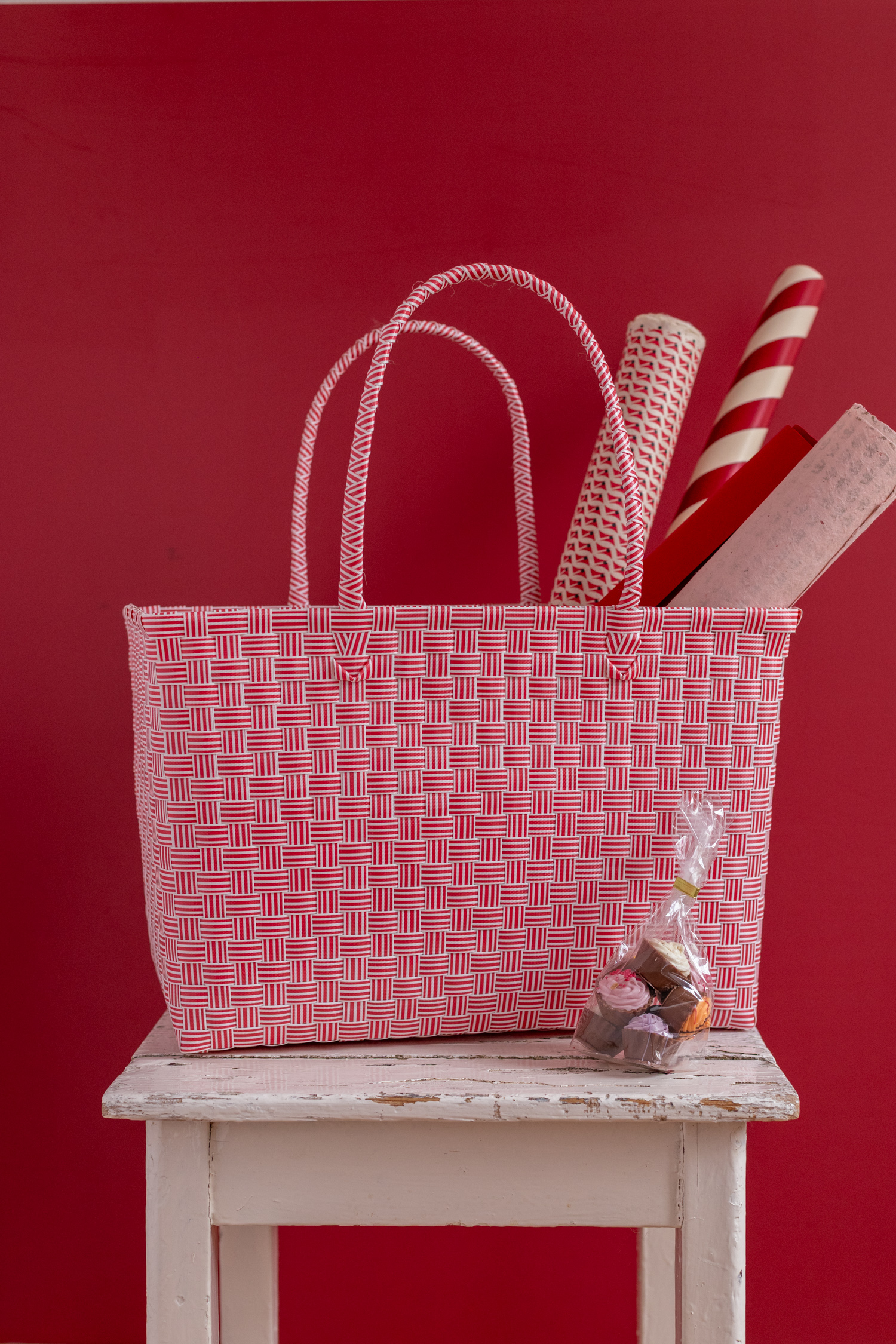 Markttasche Jess rot, medium – Bild 2