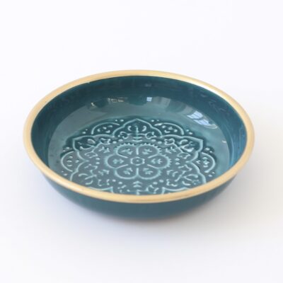 enameled bowl Nelly bluegreen