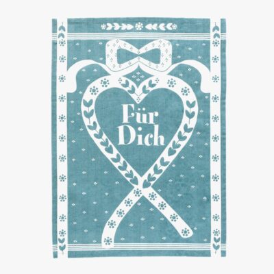 Küchenhandtuch Für Dich zartblau