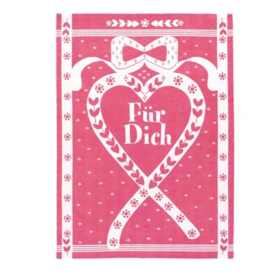 Küchenhandtuch Für Dich pink