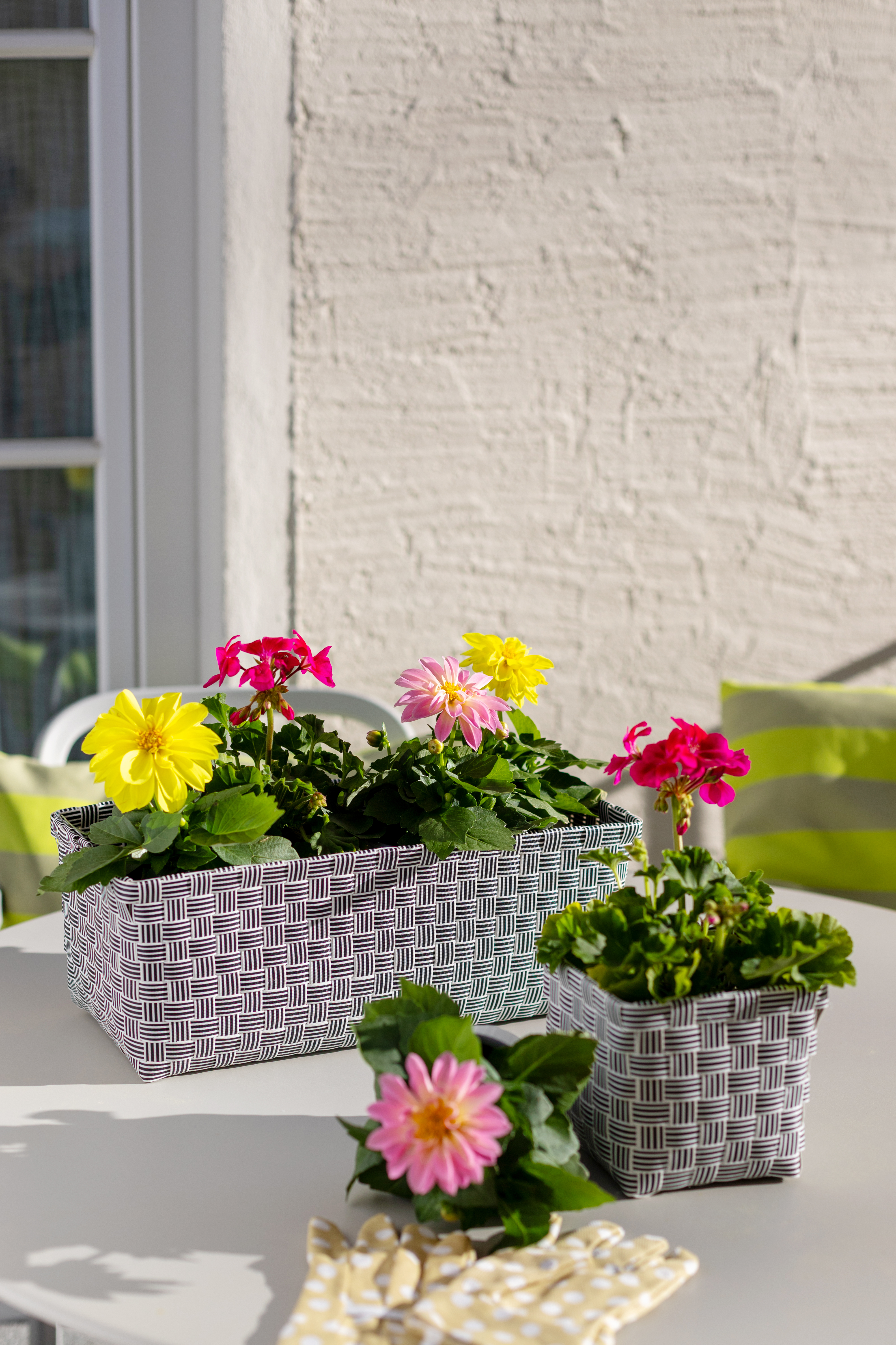 Blumenkörbchen Jess schwarz, 2er Set – Bild 3