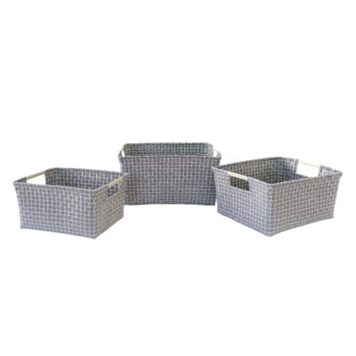 storage baskets Jess black, set of 3