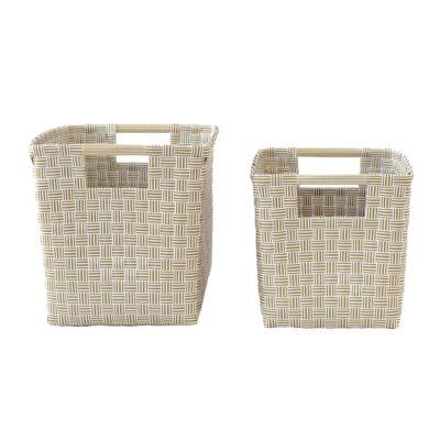 Körbe mit Henkeln Jess sand, 2er Set