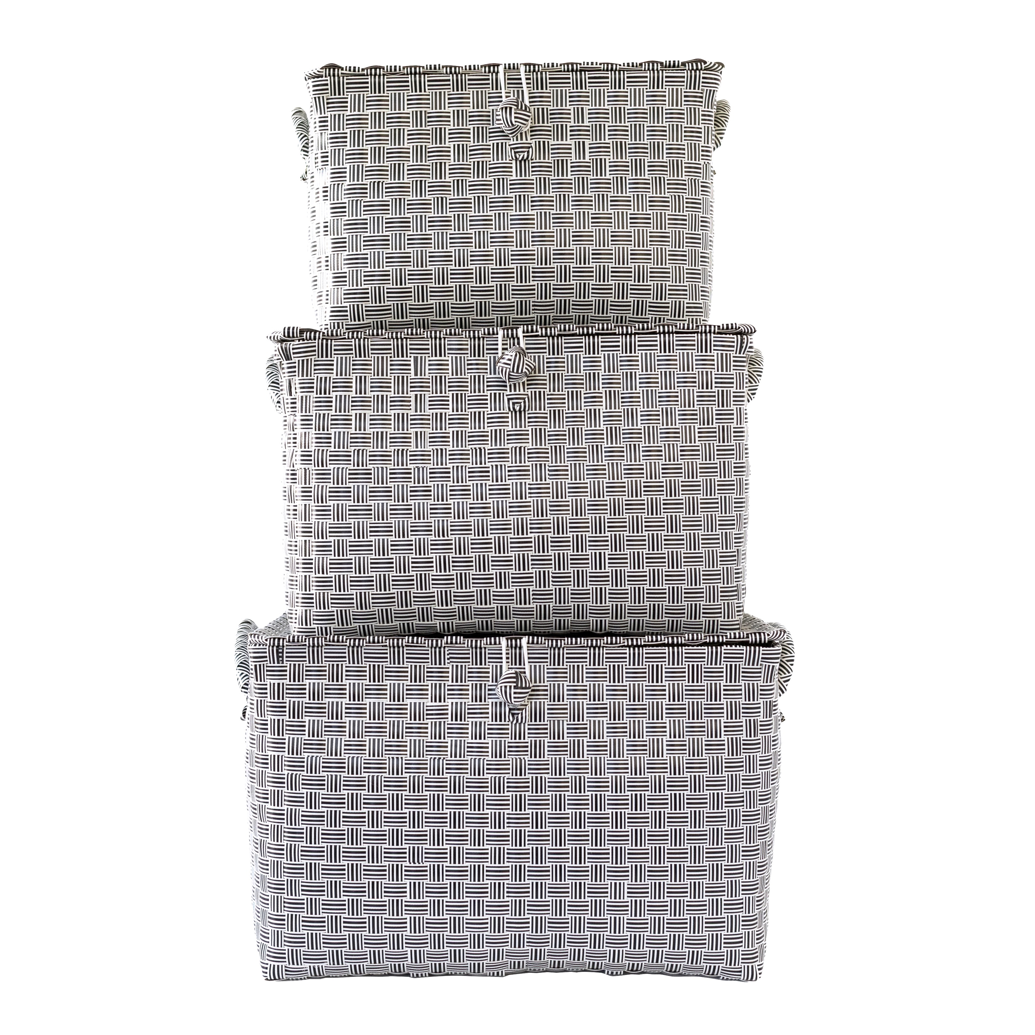 toy boxes Jess black, set of 3